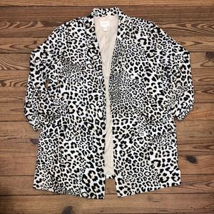 Chico’s Leopard Print Blazer